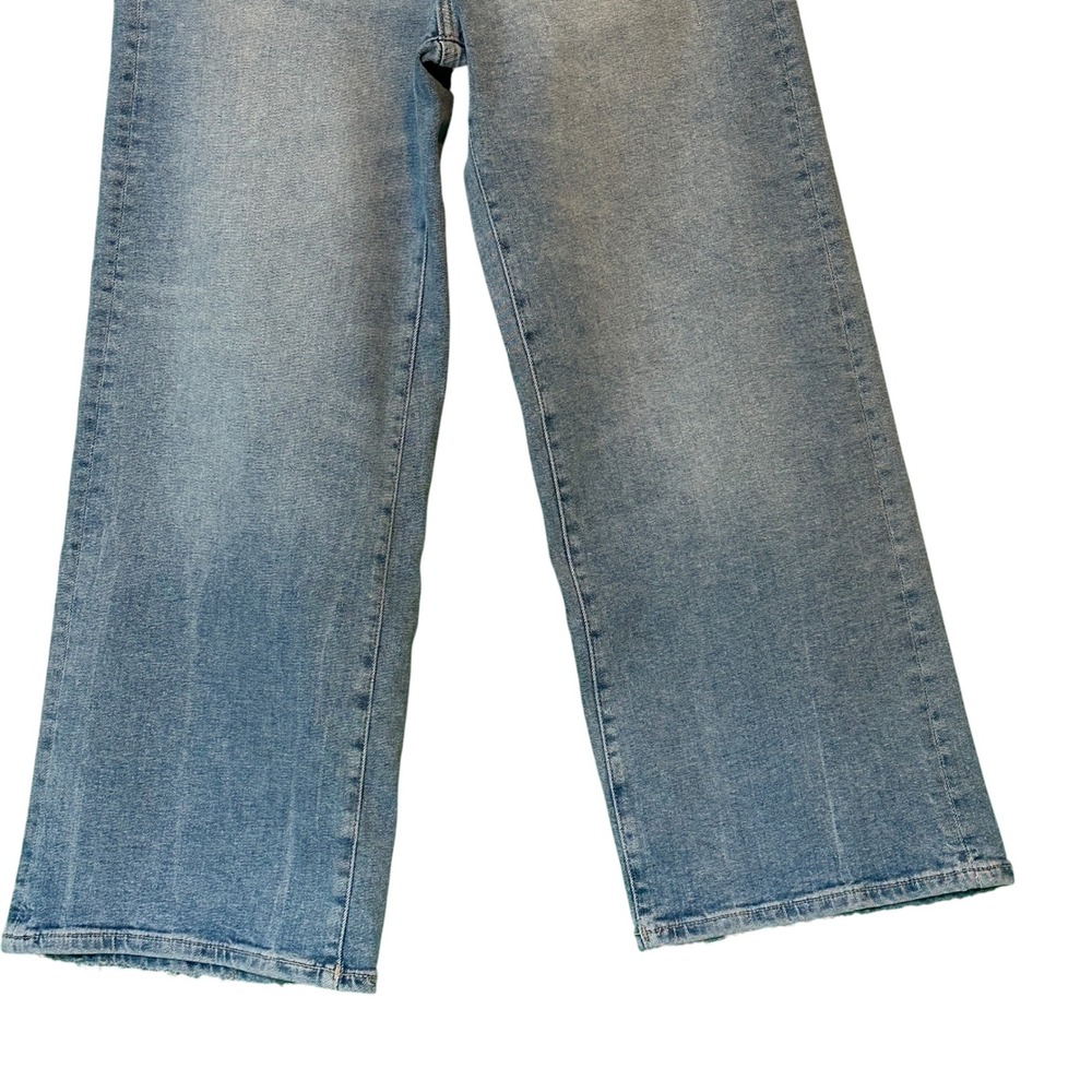 DL1961 Jeans Hepburn High Rise Wide Leg Droplet Light Wash 28 Droplet NWT - Picture 9 of 14